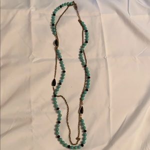 teal necklace